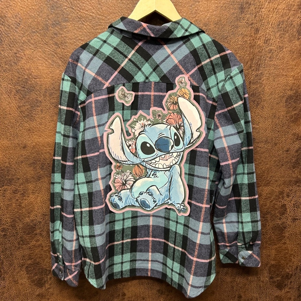 Disney Stitch Upcycled Unique Rare Handmade Disneyland Mickey Mouse Unisex XL - Picture 1 of 6